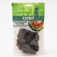 Медальоны мясные "TitBit", телятина, 80 г 